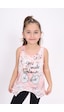 Toontoy Kids Toontoy Kız Çocuk Bisiklet Baskılı Atlet Somon