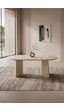 Hopilon Traverten 90x168 Mdf Masa, Mdf X Ayak, Mutfak Masası Ve Yemek Masası Traverten