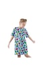 Denokids Leopar Kız Çocuk Oversize Elbise Renkli Çok Renkli