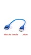 Usb Ara Kablo 30 Cm Erkek Dişi Usb Uzatma Kablosu Kısa Uzatma (552903342)