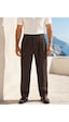 Danger Erkek Baggy Fit Pileli Kumaş Pantolon Kahverengi 0172dngr