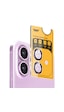 Buff Apple Uyumlu iPhone 16 Plus Metal Lens Koruyucu Rose Pink