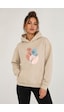 Herkesemoda Çiçek Baskılı Kapüşonlu 2 İplik Şardonlu Sweatshirt Bej Herkesemoda Çiçek Baskılı Kapüşonlu 2 İplik Şardonlu Sweatshirt Bej
