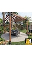 Ahşap Pergola-kamelya Ara Bağlantılı Set Siyah Ahşap Pergola-kamelya Ara Bağlantılı Set Siyah