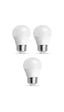 Şahnet 6w E27 Mini Top Ampul 3000k Sarı Işık 3 Adet