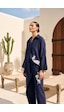 Missemramiss Linen Nakışlı Keten Takım 5211 Lacivert Missemramiss Linen Nakışlı Keten Takım 5211 Lacivert