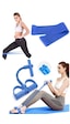 Pedal Puller Ve Loop Bant Takımı Body Trimmer Ve 60 Cm Direnç Lastiği Set Mavi - Mavi