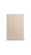 Galaxy Uyumlu Tab S10 Fe Plus Mkst Smart Cover Kalem Bölmeli Standlı 1-1 Kılıf - Gold Tablet Kılıfı