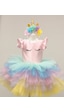 Unicorn Model Kız Çocuk Bebek Abiye Elbise Kostüm (369035771)