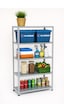5 Katlı Galvaniz Çelik Raf - Depo, Arşiv, Kiler, Dosya, Market Rafı 31x75 Cm-150 Cm-0.70 Mm Gri