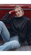Sateen Saten Bomber Ceket - Siyah-137970
