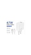 67w Hızlı Şarj Adaptörü Usb Çıkışlı Kablo Dahil Type-c Uyumlu Hızlı Şarj Cihazı Güvenli Şarj Başlığı Beyaz 67w Hızlı Şarj Adaptörü Usb Çıkışlı Kablo Dahil Type-c Uyumlu Hızlı Şarj Cihazı Güvenli Şarj Başlığı Beyaz