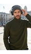 Buratti Slim Fit Anti-Pilling Tüylenme Yapmayan Bato Yaka Kışlık Şardonlu Erkek Polar 5906001 Haki