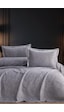 Burçak 2 Parça Tek Kişilik Pike Takımı 180x240 Gri Gri