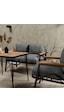 Mb Garden Furnıture Simetri Model, Balkon, Bahçe, Cafe, Metal Koltuk Takımı, Bahçe Takımı , Çay Seti, 2 1 1 Masa Orta Gri