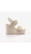 Calvin Klein Dolgu Topuk Kadın Sandalet Yw0yw01790 Bej