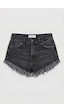 it's basic Kadın Koyu Füme 2s6-1 Mini Boy Denim Şort