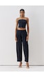 Sagaza Studio Ss6167 Straplez Fermuarlı Body Lacivert