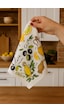 Kitchen Dijital Baskı Pamuklu Tekli Mutfak Havlusu Açık Sarı