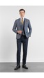 İmza Lacivert Kırlangıç Yaka Kazayağı Desen Slim Fit 6 Drop Takım Elbise 1001255174