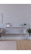 Yankı-BYEG 2li 100 cm Mat Beyaz Mdf Duvar Rafı Gizli Bağlantı Kitaplık