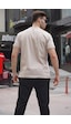 Madmext Taş Rengi Regular Fit Basic Erkek Tişört 6131-taş Rengi Taş