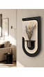 Akasya Ahşap Pilli Ledli İskandinav Tarzı Salon Duvar Rafı Modern Çiçeklik 40 X 75 Cm Parisgrisi - Antrasit