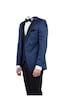 İmza Lacivert Saten Mono Yaka Astarlı Yelekli 6 Drop Slim Fit Dar Kesim Smokin Damatlık 1001190152-Lacivert