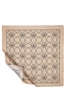 İpekevi Twill İpek Eşarp - Seljuk Monogram - Vizon Siyah - Gri