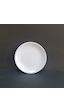 12 Adet Standart Düz Melamin Tatlı & Yemek Servis Tabağı 17 Cm - Beyaz Beyaz
