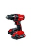 Einhell Akülü Vidalama TC-CD 18-2 Li Set (2x 1,5 Ah) 4513820, 2 x 18 V akü, 38 Nm, hızlı durdurma
