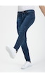 Onezero Erkek Mavi Destroy Skinnyfit Likralı Jean Kot Pantolon Mavi