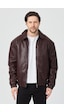 Danger Erkek Limited Edition Deri Mont Ceket Bordo