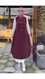 Rabia Şamlı Safir Kapitone Yelek Bordo Normal