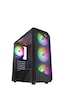 Zeiron Montreal 4x12CM RGB Fanlı Mesh Panel Oyuncu Bilgisayar Kasası