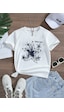 Uyguntarz Unisex Eteinal Light Baskılı Pamuklutshirt Beyaz Uyguntarz Unisex Eteinal Light Baskılı Pamuklutshirt Beyaz