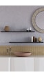 Yankı-BYEG 2li 70 cm Mat Siyah Mdf Duvar Rafı Gizli Bağlantı Kitaplık
