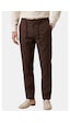 Deepsea Kahve Slim Fit Likralı Keten Dokulu Lastikli Belli İpli Yazlık Erkek Pantolon 2603001