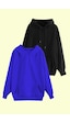 Blackjack Giyim Blackjackgiyim Unisex Gri Ve Siyah Slim Fit 2'li Kapüşonlu Sweatshirt Paketi Siyah-mavi Blackjack Giyim Blackjackgiyim Unisex Gri Ve Siyah Slim Fit 2'li Kapüşonlu Sweatshirt Paketi Siyah-mavi