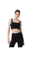 Cottonhill Siyah Kare Yaka Crop Top Büstiyer Siyah