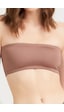 Cottonhill Kahverengi Straplez Crop Top Büstiyer Kahverengi