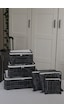 Adarya Home Zebra Desen Valiz Düzenleyici Bavul İçi Organizer Set 6'lı Antrasit