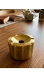 Mucit Home Gold Kapaklı Kokusuz Paslanmaz Metal Küllük Modern Ve Şık Tasarım