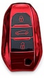 Autohan Keys Peugeot 208, 308, 508, 2008, 3008, 5008, Rifter İle Uyumlu Akıllı Anahtar Koruma Kılıfı, Kırmızı Autohan Keys Peugeot 208, 308, 508, 2008, 3008, 5008, Rifter İle Uyumlu Akıllı Anahtar Koruma Kılıfı, Kırmızı