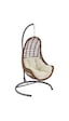 Monalin Home Garden Roma Rattan El Örgüsü Balkon Teras Bahçe Salıncağı Kahverengi