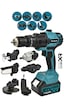 Assur ASR1076 21V Çift Akü 7 Başlıklı Set Mavi