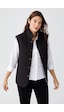 Desen Kolsuz Kapitone Yelek - Minimalist Oversize Günlük Siyah