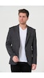Bonesti Erkek Slim Fit Blazer Ceket Antrasit Kırçıllı