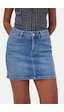 it's basic Kadın Mavi 2s6-4 Straight Mini Esnek Kumaş Denim Etek