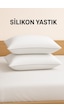 Formeya Boncuk Silikon Yastık 2 Adet 50x70 Cm Beyaz